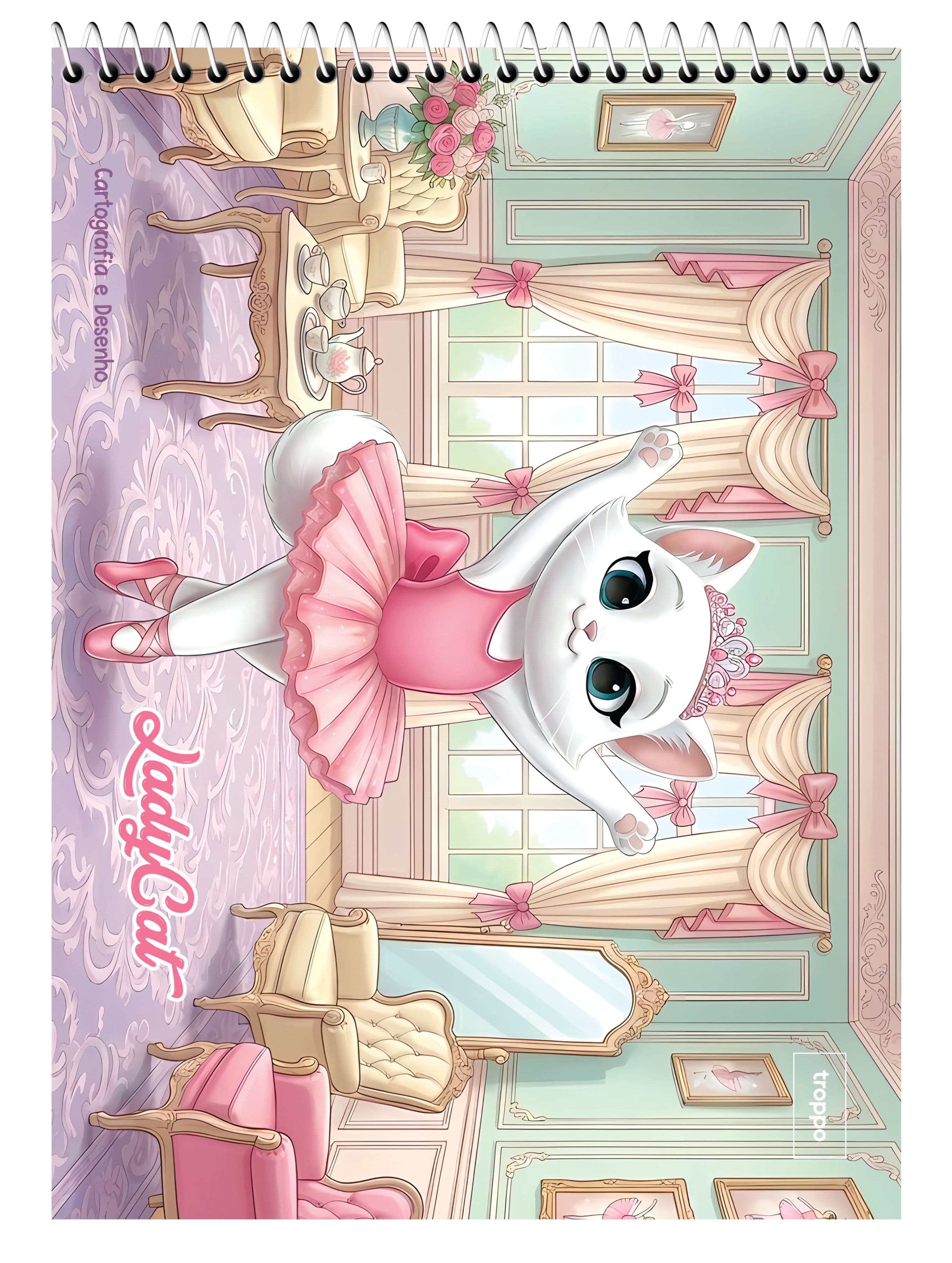 Caderno de Desenho Troppo da coleção Lady Cat