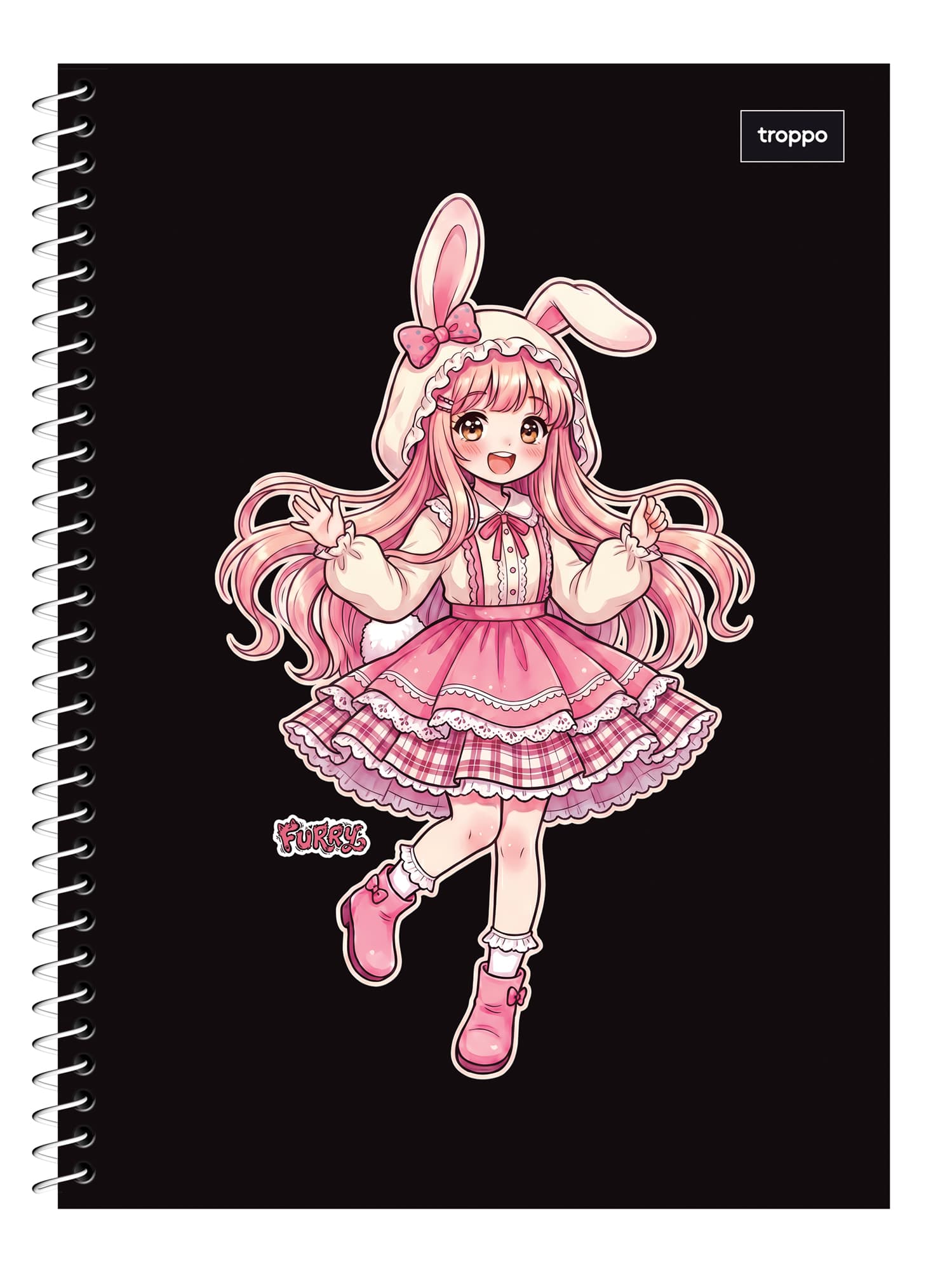 Caderno Universitário Capa Dura Furry