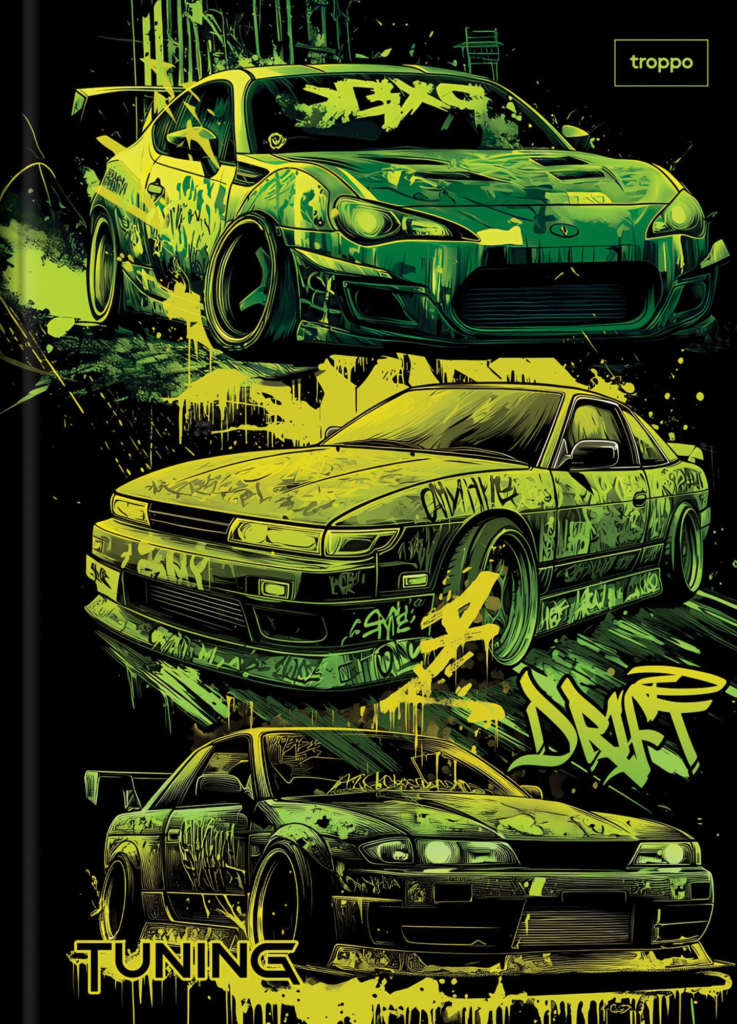 Caderno Brochura Capa Dura Universitário Tuning