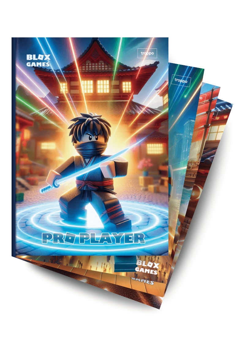 Caderno Brochura Capa Dura 1/4 Blox Games