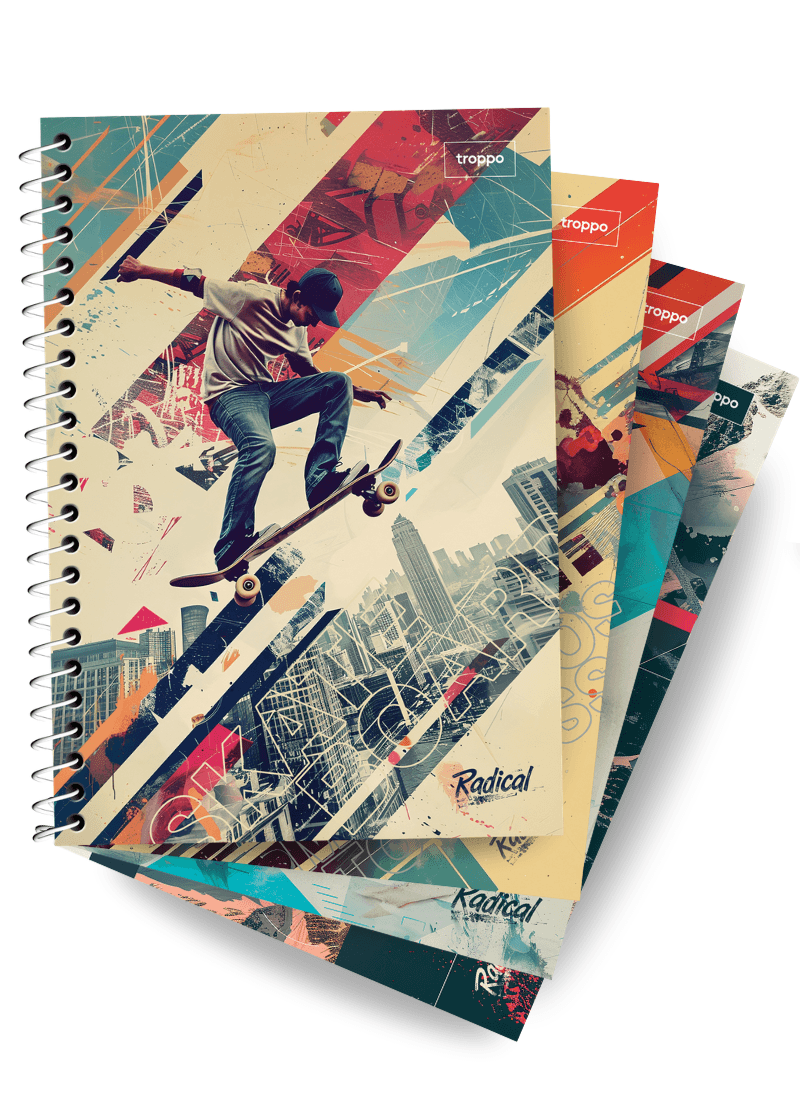 Caderno Capa Dura 1/4 Radical