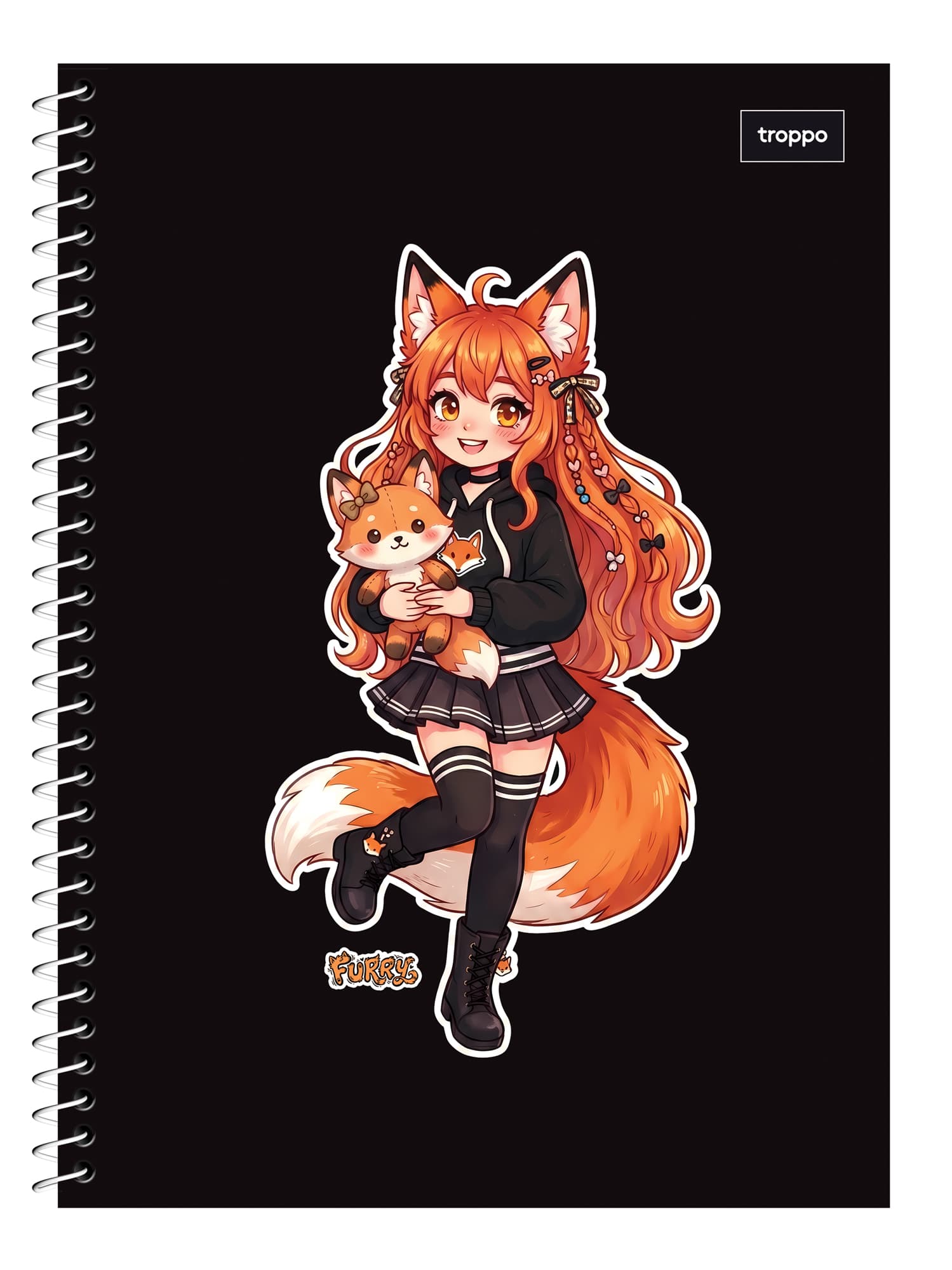 Caderno Universitário Capa Dura Furry