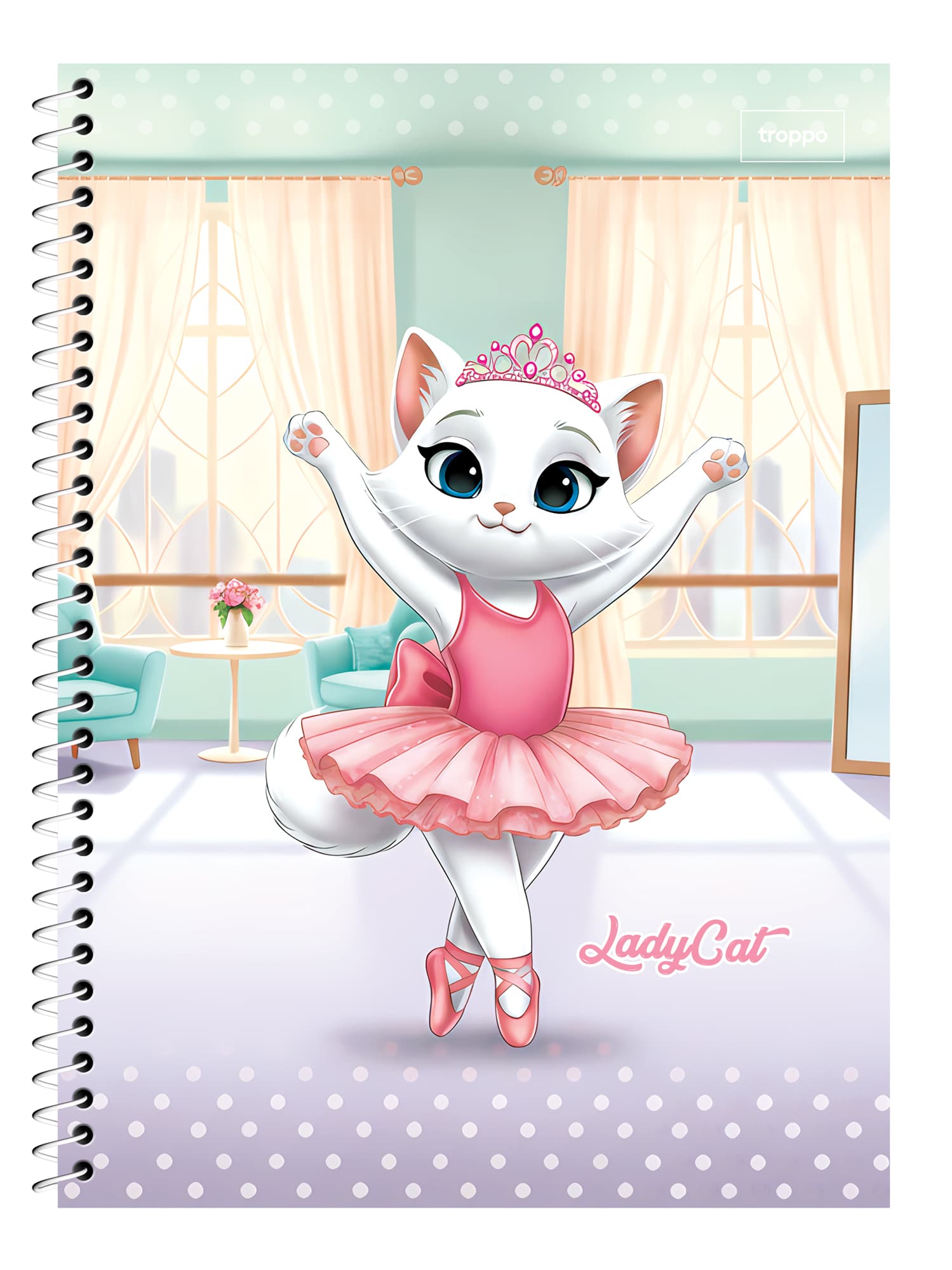 Caderno Universitário Capa Dura Lady Cat