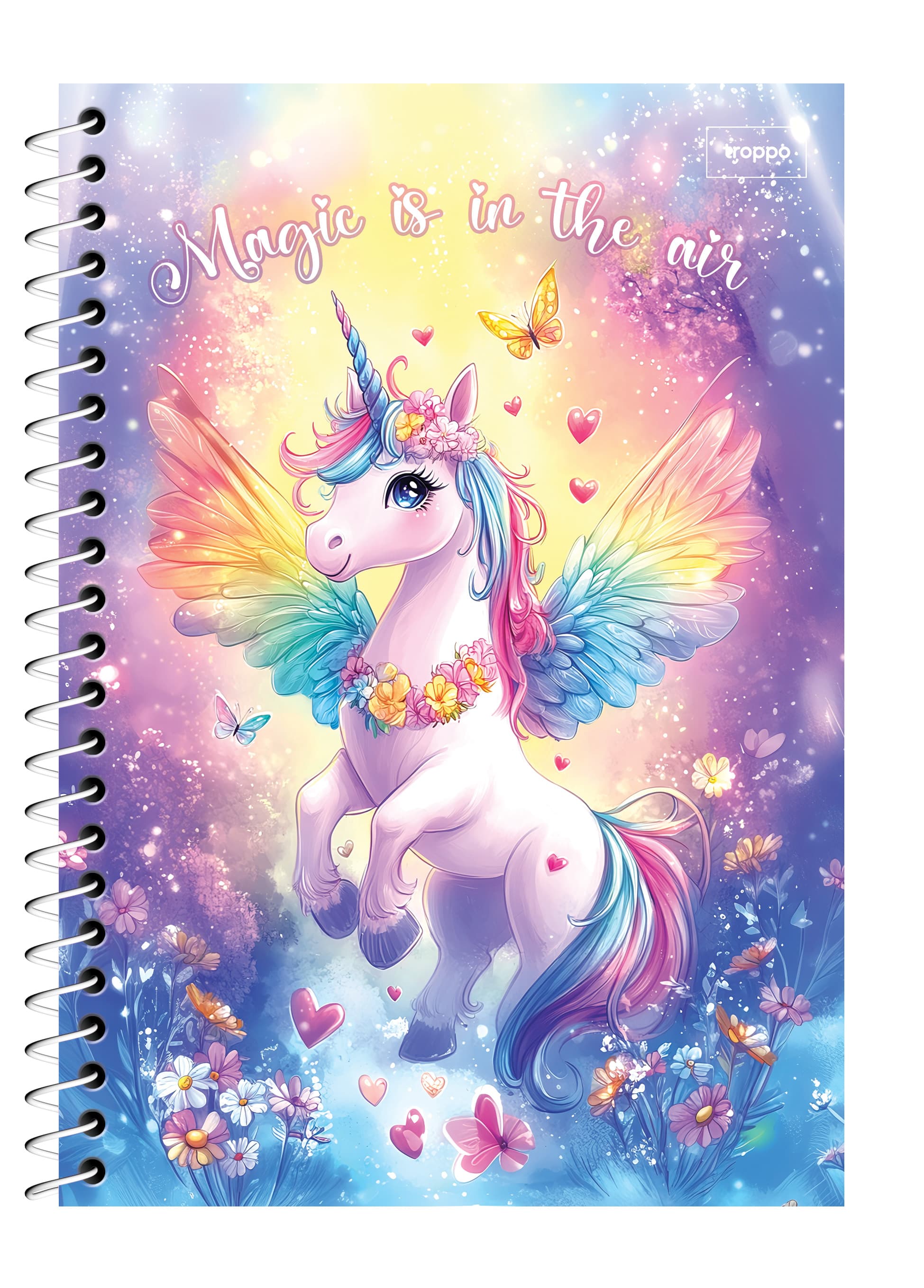 Caderno Capa Dura 1/4 Unicorn