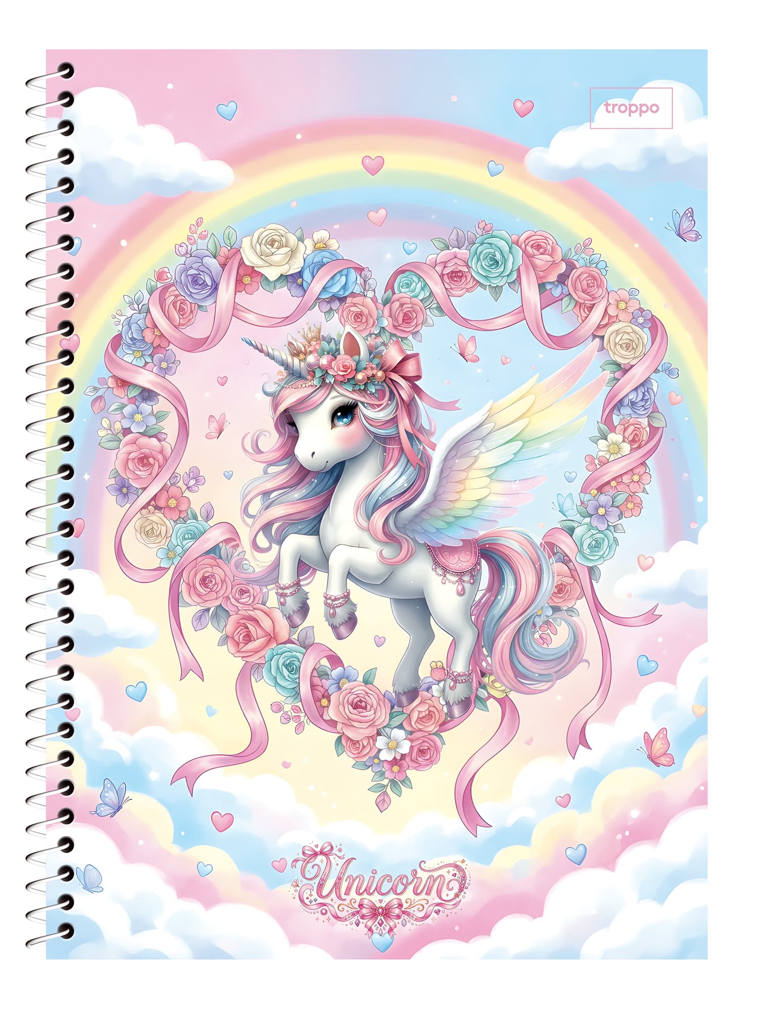 Caderno Universitário Capa Dura Unicorn