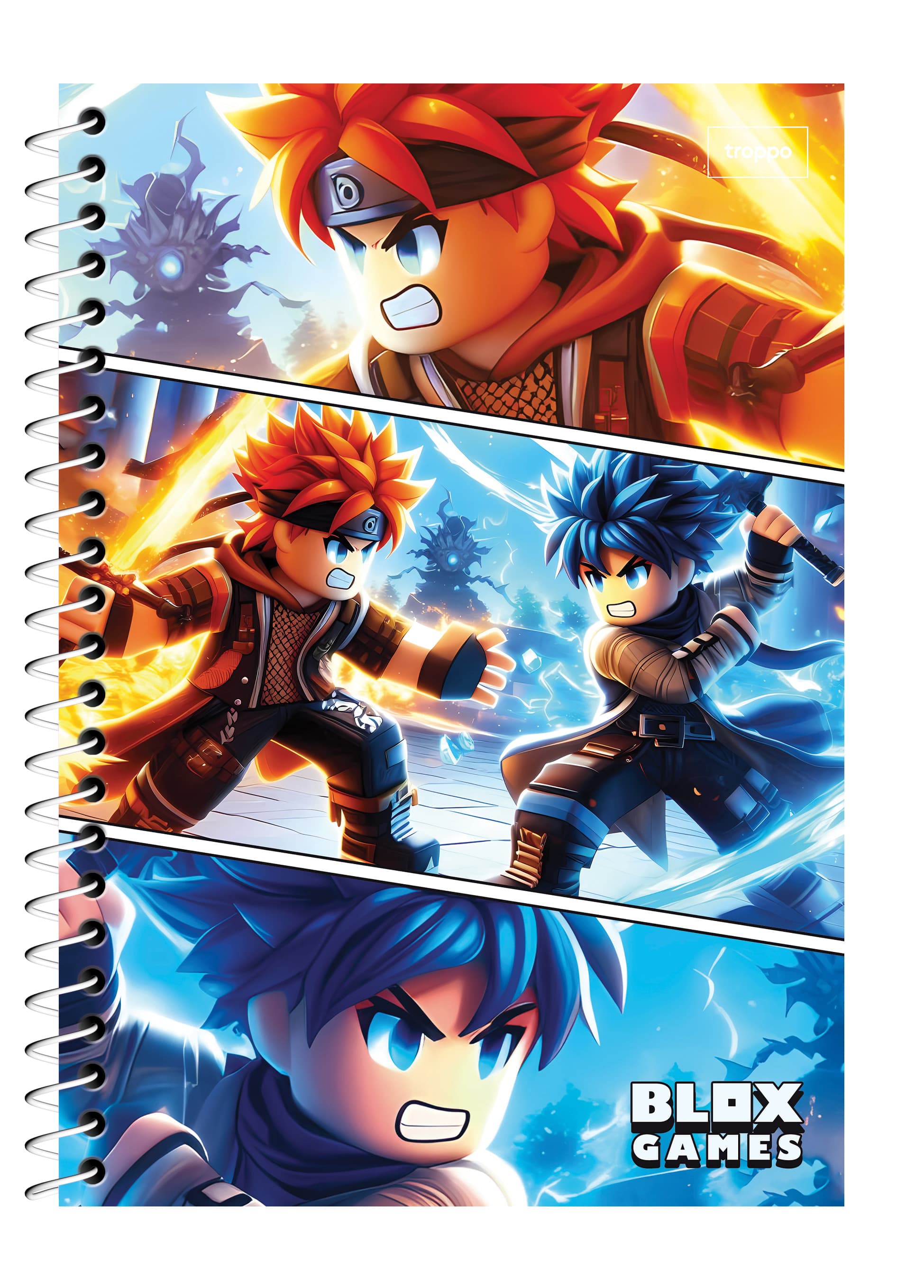 Caderno Capa Dura 1/4 Blox Games