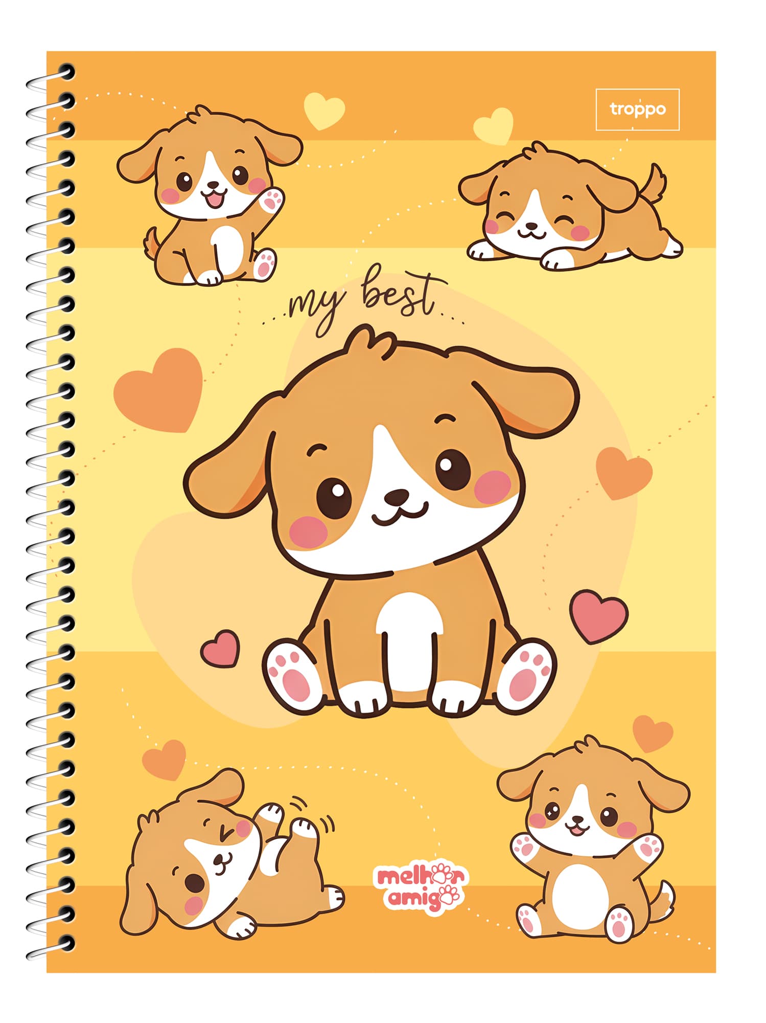 Caderno Universitário Capa Dura Melhor Amigo
