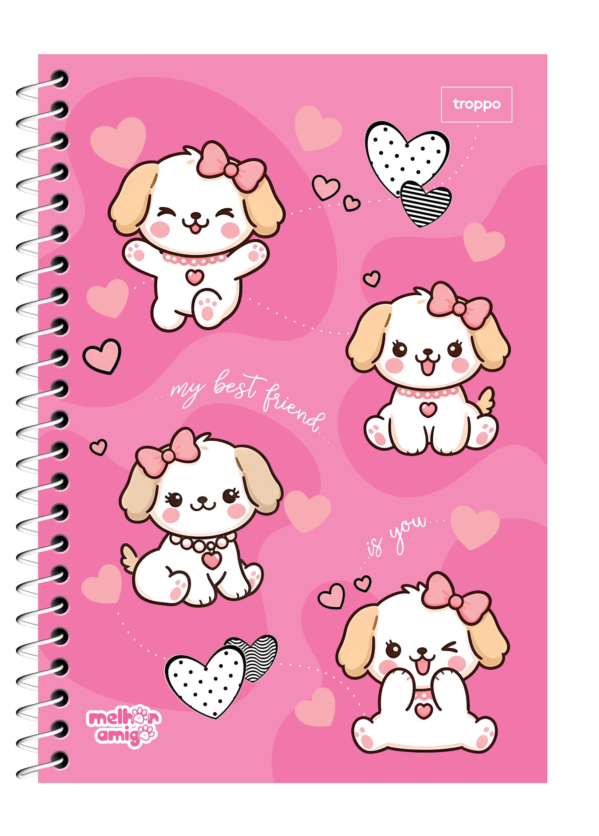 Caderno Capa Dura 1/4 Melhor Amigo