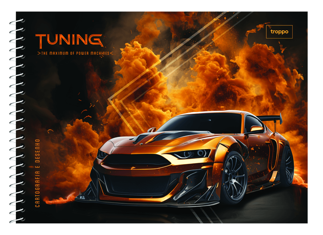 Caderno de Desenho Capa Dura Tuning