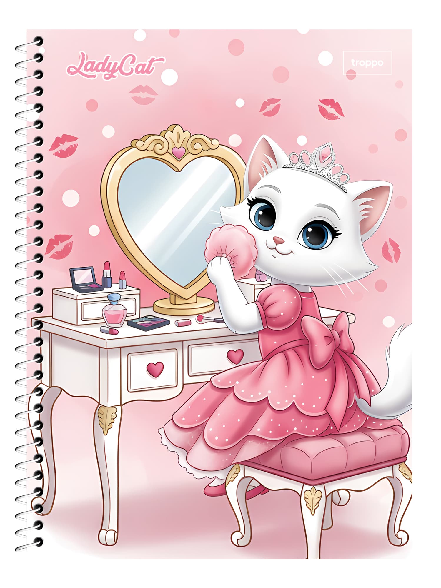 Caderno Universitário Capa Dura Lady Cat
