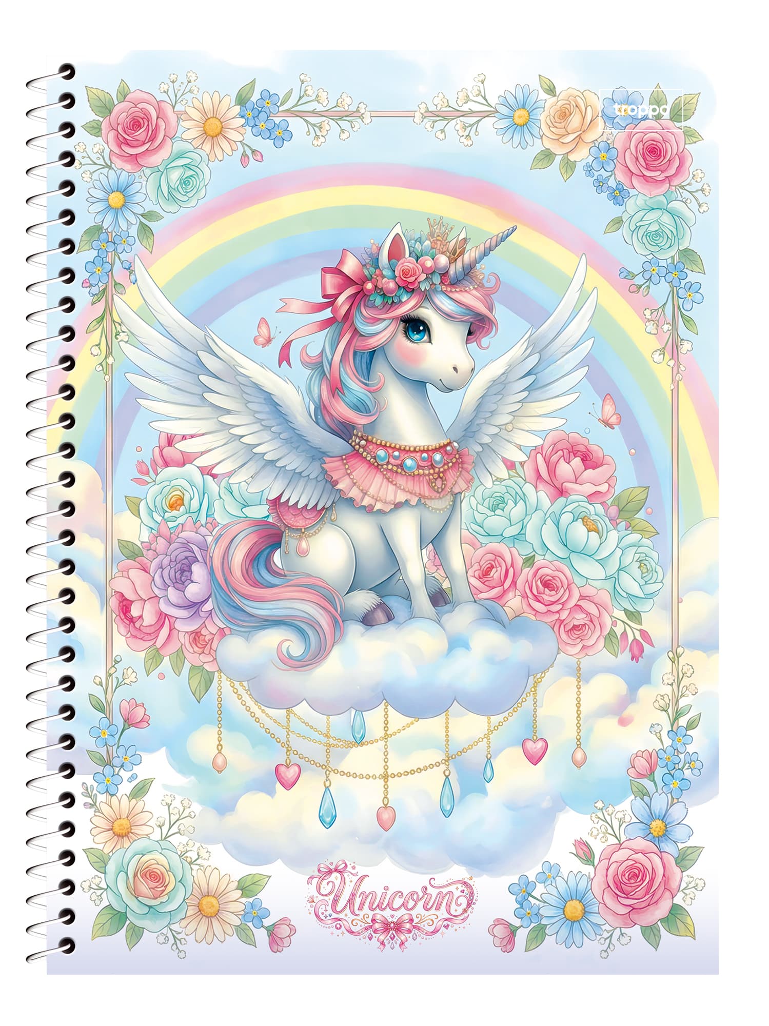 Caderno Universitário Capa Dura Unicorn
