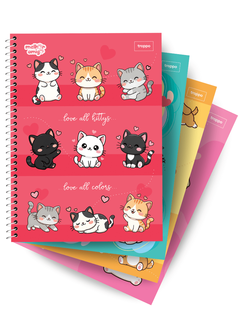 Caderno Universitário Capa Dura Melhor Amigo