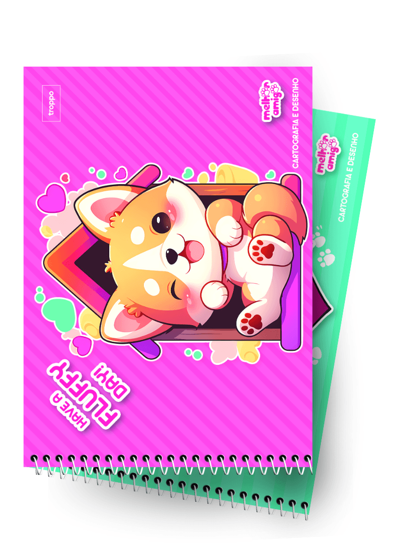 Caderno de Desenho Capa Dura Melhor Amigo