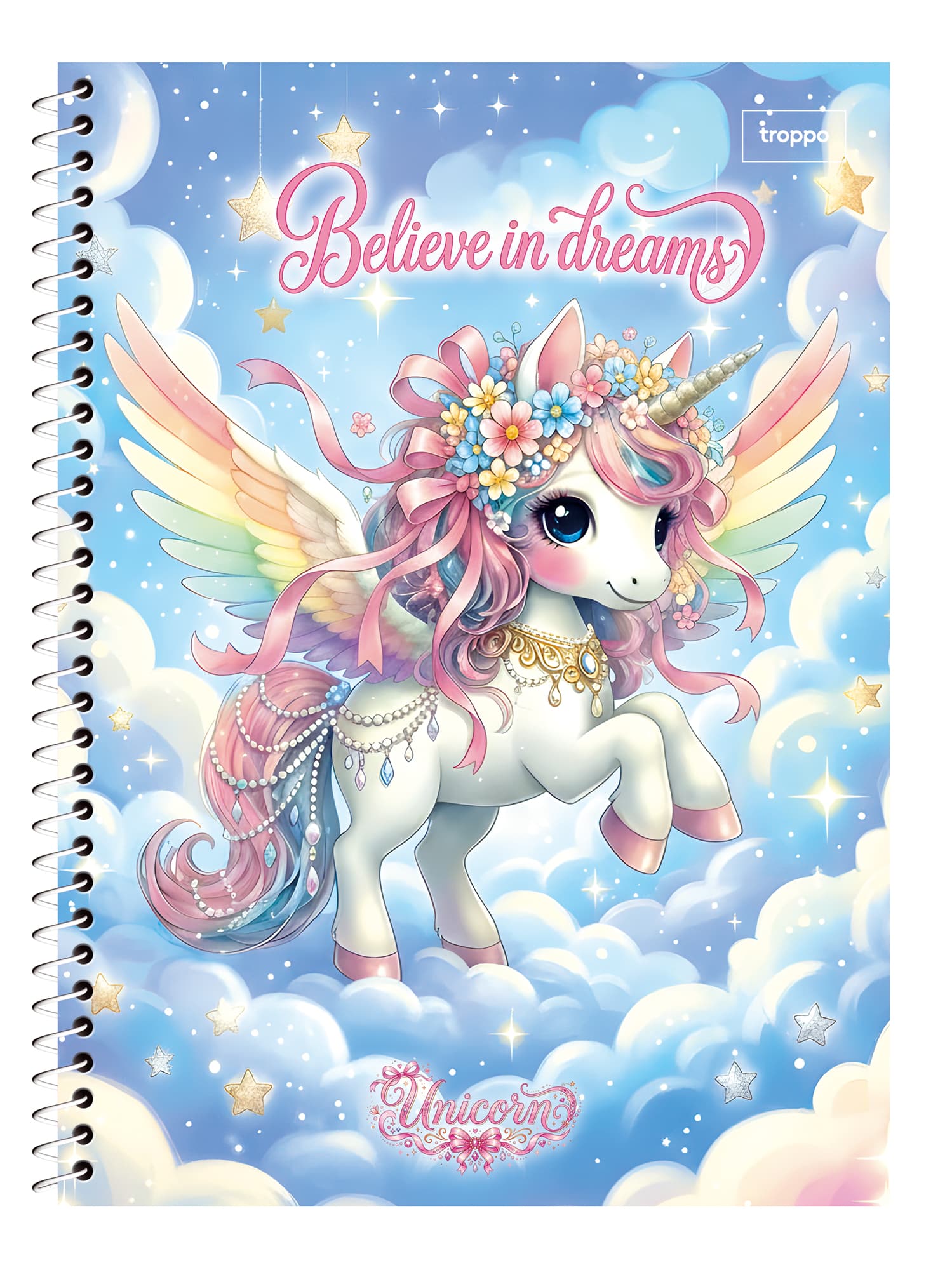 Caderno Universitário Capa Dura Unicorn
