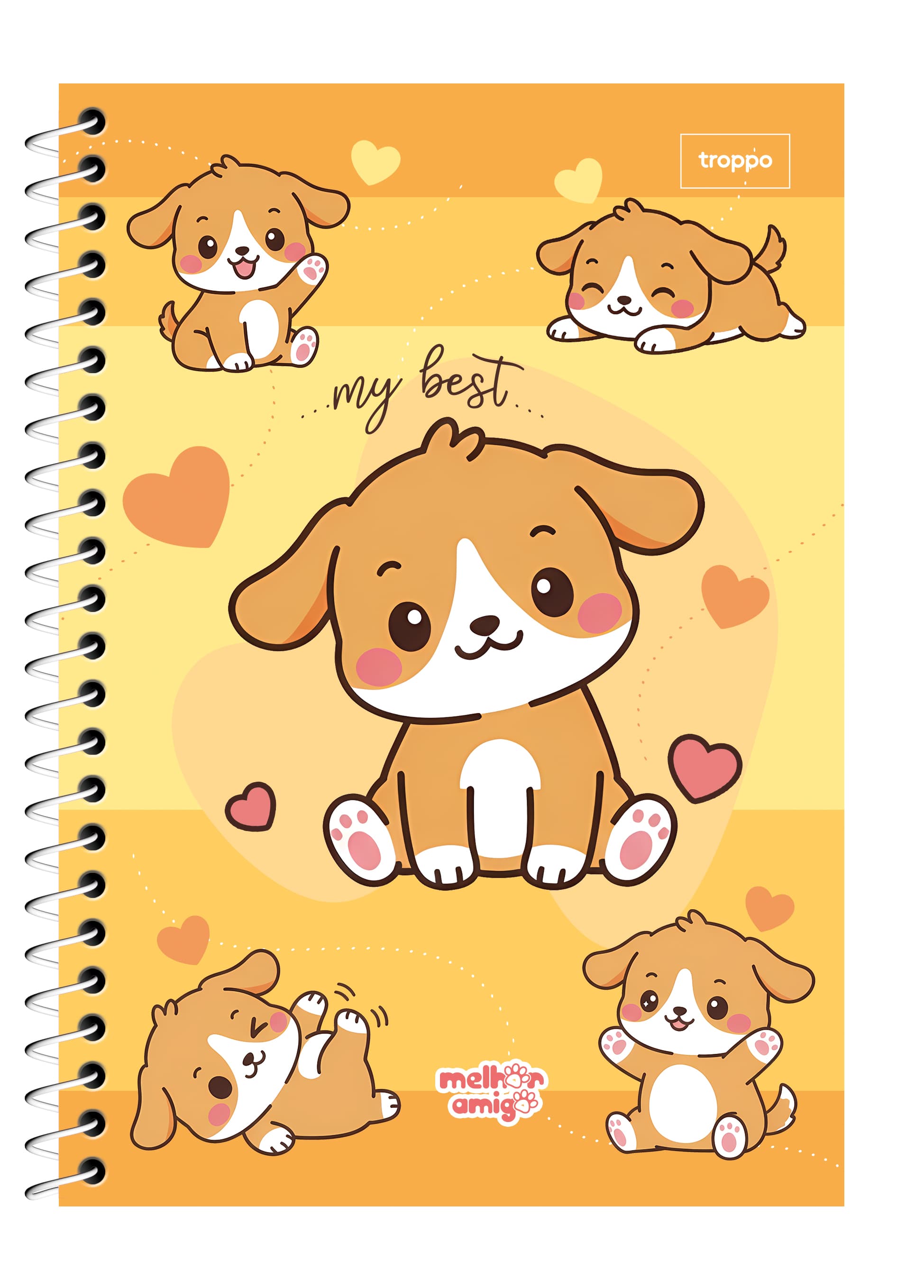 Caderno Capa Dura 1/4 Melhor Amigo