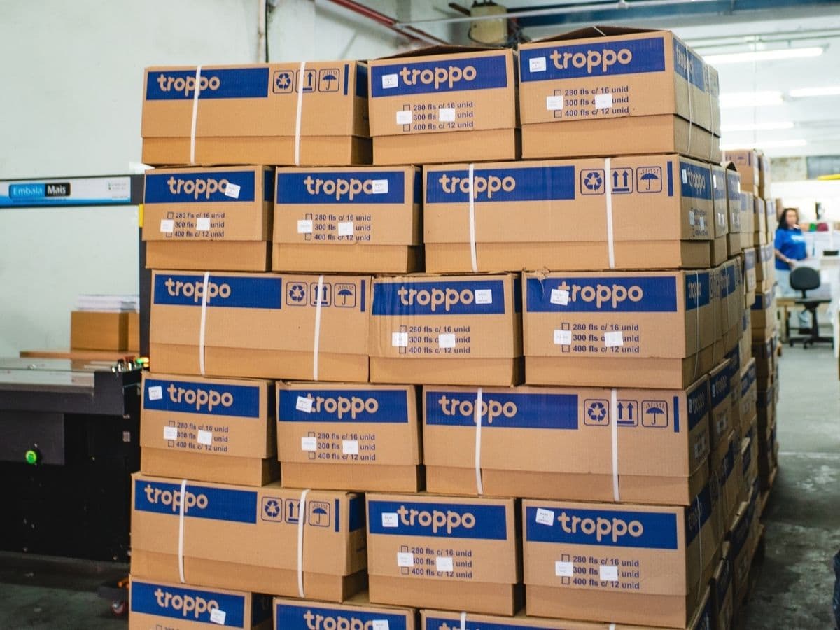 Pedidos Troppo preparados para expedição