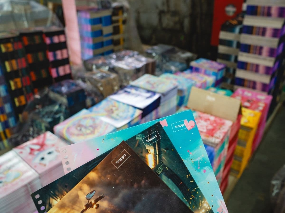 Papéis e produtos Troppo organizados por coleção